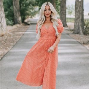 Peach Dress